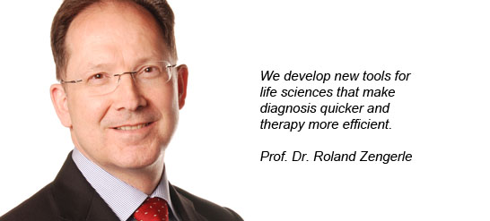 Portrait Prof. Dr. Roland Zengerle with vision